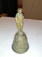 Zwaar messing tafelbel, receptiebel met Napoleon beeldje, Ophalen of Verzenden, Koper