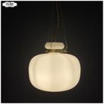 Vintage opaline Lamp Hanglamp Pendellamp, Huis en Inrichting, Lampen | Hanglampen, Ophalen, Gebruikt, Vintage, Glas