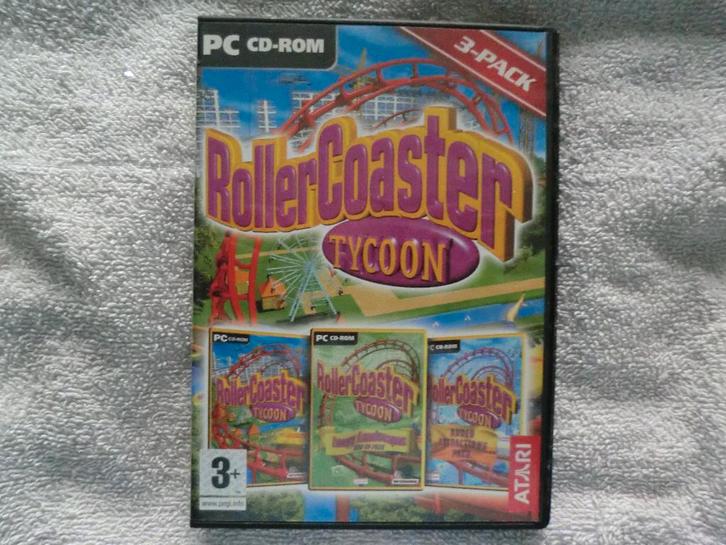 PC-CDROM Rollercoaster Tycoon, Spelcomputers en Games, Games | Pc, Zo goed als nieuw, Strategie en Constructie, 1 speler, Vanaf 3 jaar