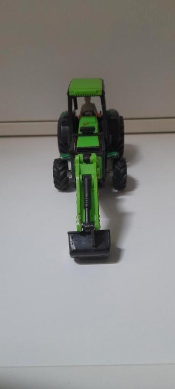 Vintage New Ray Green. Tractor graafmachine.  beschikbaar voor biedingen