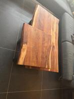 2 delig houten salon tafel, Huis en Inrichting, Tafels | Salontafels, Ophalen, 50 tot 100 cm, Zo goed als nieuw, Minder dan 50 cm