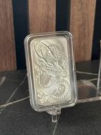 PERTH MINT 2021 Rectangle Dragon baar 1 OZ, Postzegels en Munten, Ophalen of Verzenden, Zilver