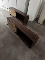 Sklum Evans TV meubel / wandmeubel mangohout & jute, Ophalen, Zo goed als nieuw, Minder dan 100 cm, 25 tot 50 cm
