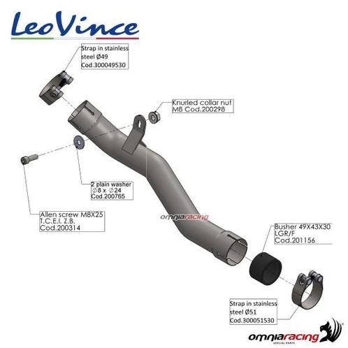 Benelli leoncino 500 Leovince decat tussenpijp, Motoren, Accessoires | Overige, Zo goed als nieuw, Ophalen of Verzenden