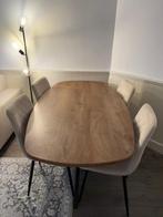 Eettafel ovaal, Huis en Inrichting, Tafels | Eettafels, Ophalen, 50 tot 100 cm, Zo goed als nieuw, Vijf personen of meer