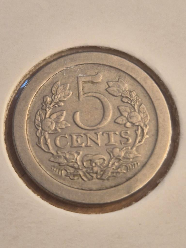 5 Cent Wilhelmina 1908 - Nette Kwaliteit, Postzegels en Munten, Munten | Nederland, Verzenden, Koningin Wilhelmina, 5 cent, Losse munt