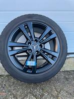 Mercedes Winterset Zwarte Velgen 225/50R17, Ophalen, Gebruikt, Banden en Velgen, 17 inch