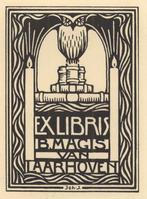 0122 Ex Libris Nederland : Johan Jacobs, 1937, Antiek en Kunst, Kunst | Etsen en Gravures, Verzenden