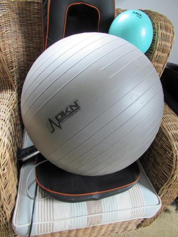 zilverkleurige GYMBAL / fitnessbal beschikbaar voor biedingen