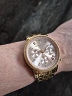 Michael Kors dameshorloge goudkleurig met rosé wijzerplaat, Overige merken, Polshorloge, Ophalen of Verzenden, Zo goed als nieuw