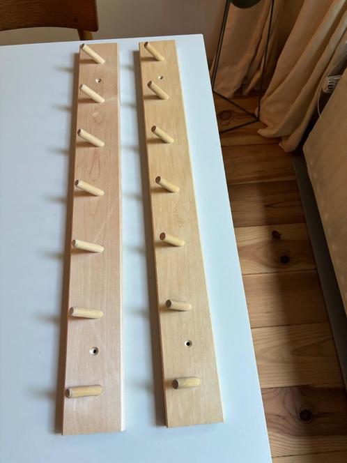 Kapstokken Iris Hantverk berkenhout (ook los te koop), Huis en Inrichting, Woonaccessoires | Kapstokken, Gebruikt, Wandkapstok