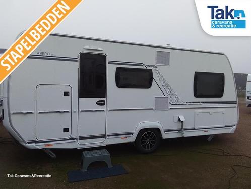 Fendt Apero 495 SKM Model 2024 AKTIE, Caravans en Kamperen, Caravans, Bedrijf, tot en met 5, 1000 - 1250 kg, Treinzit, Fendt, Dwarsbed