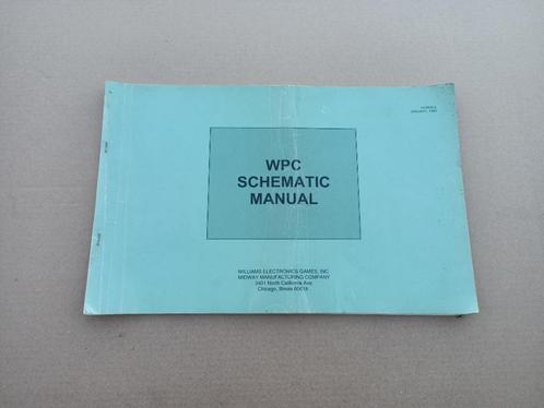 WPC Schematic Manual (Williams) Flipperkast 1995, Verzamelen, Automaten | Flipperkasten, Gebruikt, Williams, Verzenden