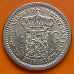 Nederland 1/2 of halve gulden 1919 Wilhelmina zilver, Postzegels en Munten, Munten | Nederland, Ophalen of Verzenden, Koningin Wilhelmina