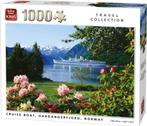 King puzzel travel collection fjord Noorwegen, 500 t/m 1500 stukjes, Legpuzzel, Zo goed als nieuw, Ophalen