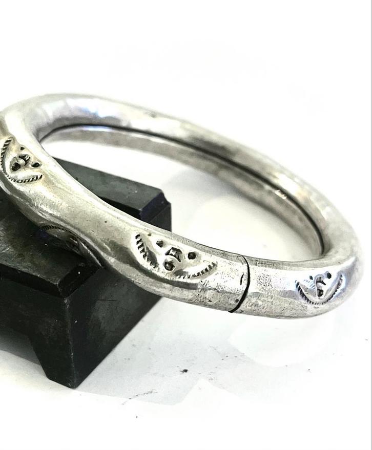 Twee Antieke Zilveren BERBER Armbanden Marokko, Sieraden, Tassen en Uiterlijk, Armbanden, Gebruikt, Zilver, Ophalen of Verzenden