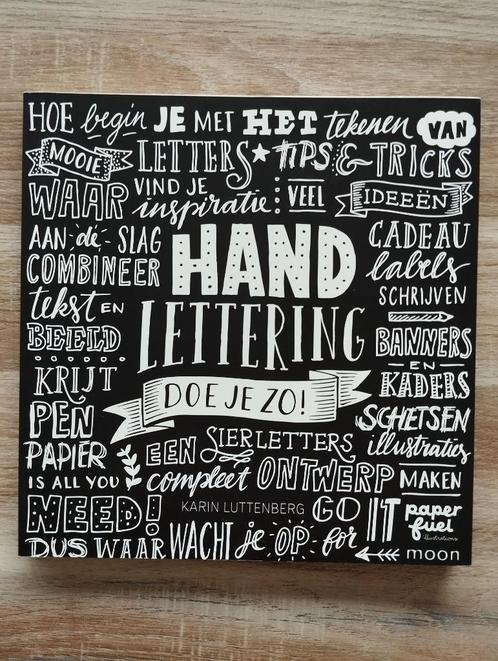 Handlettering doe je zo! - Karin Luttenberg (Paperfuel), Hobby en Vrije tijd, Tekenen, Zo goed als nieuw, Ophalen of Verzenden