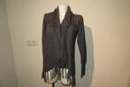 Repeat vest merino wol franje afwerking rond lopend 42, Kleding | Dames, Repeat, Verzenden, Maat 46/48 (XL) of groter, Grijs