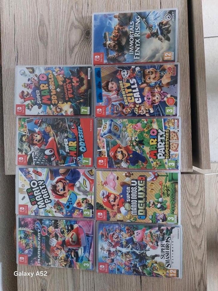Nintendo Switch Spellen Collectie, Spelcomputers en Games, Games | Nintendo Switch, Gebruikt, Avontuur en Actie, 3 spelers of meer