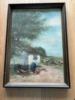Aquarel Johannes Cornelis Pabst - Haagse School, Antiek en Kunst, Kunst | Schilderijen | Klassiek, Ophalen of Verzenden