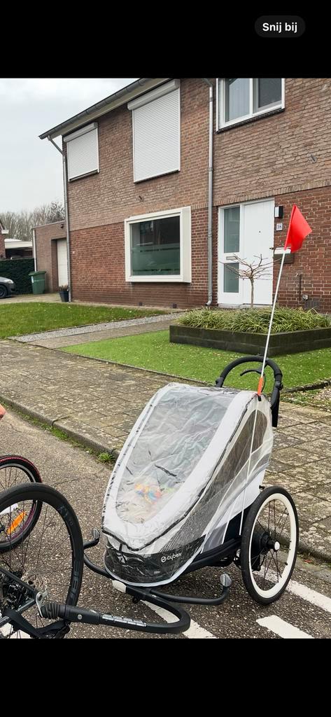 Cybex Zeno multisport fietskar/loopkar, Fietsen en Brommers, Fietsaccessoires | Aanhangers en Karren, Zo goed als nieuw, Kinderkar