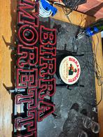 Neon bord birra moretti, Ophalen of Verzenden, Reclamebord