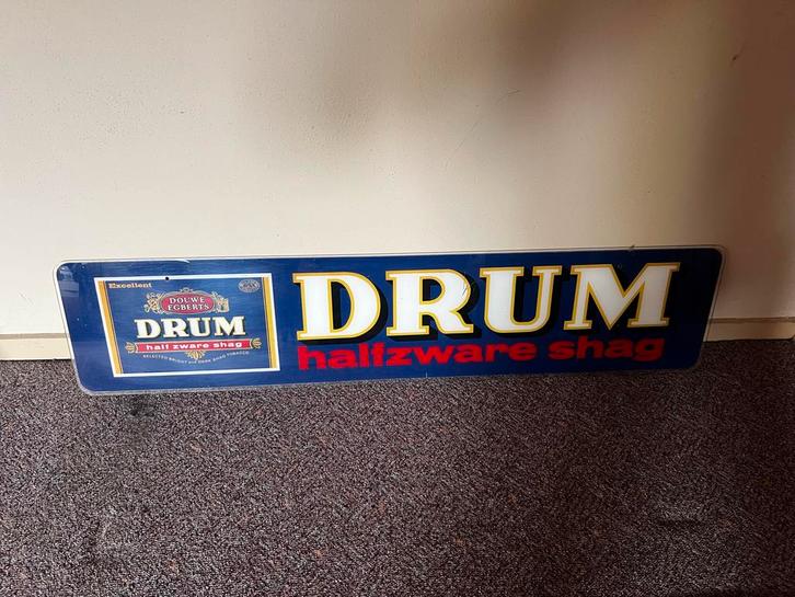 Drum Halzware Shag Reclamebord,Nu 100,- voor de 1ste bieder!, Verzamelen, Merken en Reclamevoorwerpen, Gebruikt, Reclamebord, Ophalen