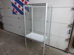 Aluminium vitrine kast met 2 deuren, Ophalen, Gebruikt, 200 cm of meer, 50 tot 100 cm