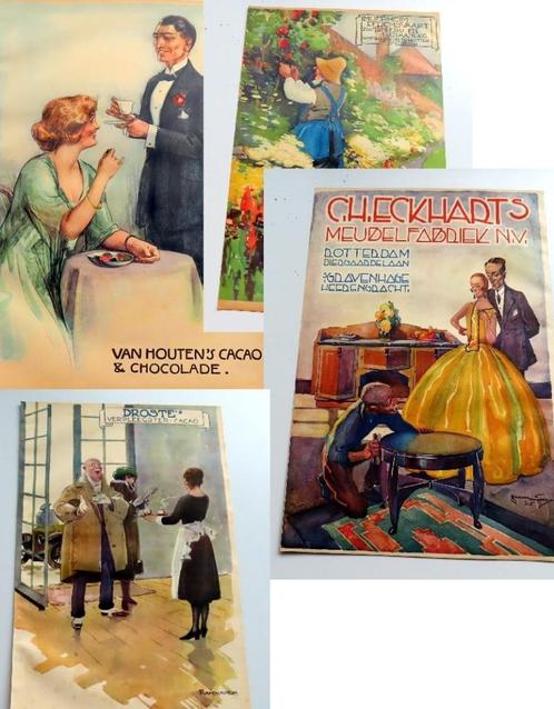 Uit inboedel:Originele poster/reclames begin jaren 1920(no 1, Verzamelen, Merken en Reclamevoorwerpen, Zo goed als nieuw, Overige typen