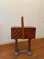 Vintage Houten Naaikist met Onderstel, Ophalen of Verzenden, Gebruikt, Overige typen