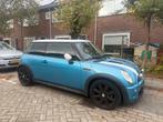 MINI Cooper S 1.6 2002 – Carplay - Panoramadak – Sportief, Auto's, Voorwielaandrijving, 4 cilinders, Leder en Stof, 163 pk