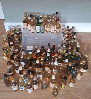 Zeldzame grote verzameling miniatuur Whisky beschikbaar voor biedingen