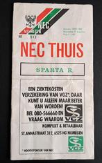 NEC - Sparta 1985/1986, Ophalen of Verzenden, Gebruikt, Overige binnenlandse clubs, Boek of Tijdschrift
