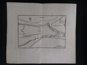 6 / plattegrond van Limburg door C. Merian Gravure uit 1659 beschikbaar voor biedingen