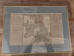 Oude kaart van Groot-Brittannië & Ierland, ingelijst. Decora, Antiek en Kunst, Kunst | Etsen en Gravures, Ophalen of Verzenden