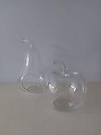 Glazen Appel & Peer - Decoratief en Functioneel, Overige kleuren, Ophalen of Verzenden, Minder dan 50 cm, Glas