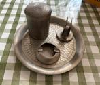 Vintage tinnen rokersset, Antiek en Kunst, Ophalen