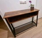 Industriële sidetable, Huis en Inrichting, Tafels | Sidetables, Ophalen, 50 tot 100 cm, Zo goed als nieuw, Metaal