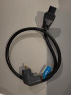 Supra Lorad 2,5mm SPC zilver met haakse C13 connector 1m, Audio, Tv en Foto, Audiokabels en Televisiekabels, Ophalen of Verzenden