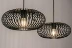 Lumidora Dubbele Zwarte Hanglamp, Huis en Inrichting, Ophalen, Zo goed als nieuw, Minder dan 50 cm