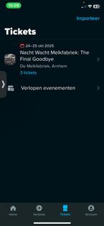 Laatste zondag ticket nachtwacht the final goodbye, Eén persoon