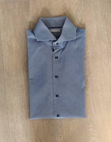 Overhemd S. Valentoni wit/blauw mt 42 beschikbaar voor biedingen