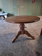 Donker eiken tafel rond 105 x 76 hoog ronde tafel, Ophalen