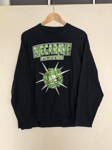 Oldschool 90's Megarave records Longsleeve L/XL beschikbaar voor biedingen