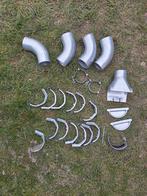 Aluminium Dakgootset 4 Meter - Over van Schuur Bouw, Aluminium, Zo goed als nieuw, 80 mm of meer, Dakgoot