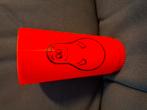 Retro plastic rode drink beker barbapapa groot, Ophalen of Verzenden, Zo goed als nieuw, Overige stijlen, Kop(pen) en/of Schotel(s)