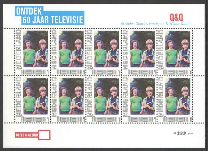 Postzegels Ontdek 60 jaar Televisie: Q&Q, Postzegels en Munten, Postzegels | Nederland, Postfris, Na 1940, Ophalen of Verzenden