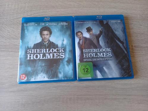 Sherlock Holmes & Sherlock Holmes a game of Shadows. Tekst, Cd's en Dvd's, Blu-ray, Zo goed als nieuw, Actie, Ophalen of Verzenden
