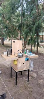 Kookkist, draagbare keuken, keukenbox, camping box, Caravans en Kamperen, Kampeeraccessoires, Ophalen, Zo goed als nieuw