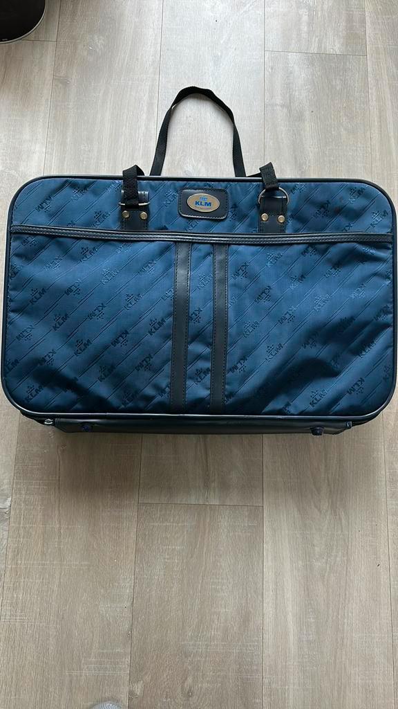KLM handbagage koffertje, Sieraden, Tassen en Uiterlijk, Tassen | Reistassen en Weekendtassen, Zo goed als nieuw, Blauw, 40 tot 60 cm